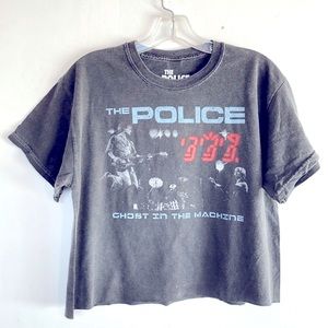 The Police American Tour 1981 Cropped Band Tee Shirt